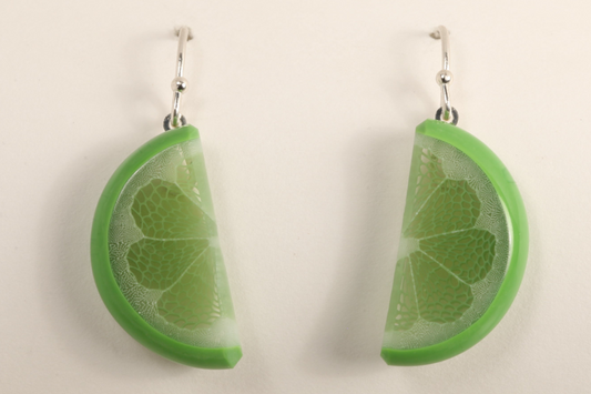 Lime Slice Dangle Earrings