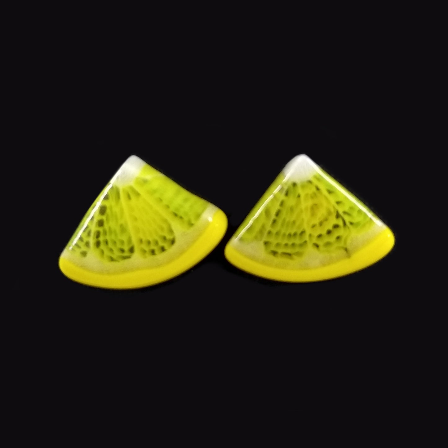 Lemon Wedge Stud Earrings