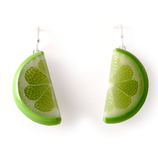 Lime Slice Dangle Earrings